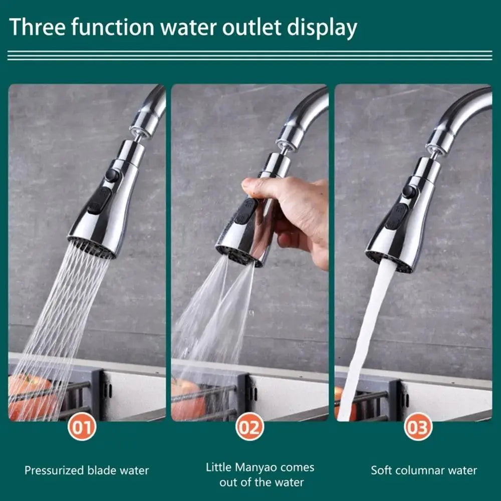 360 Degree Movable Water Faucet (3 Mode)