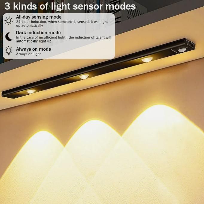 LED Motion Sensor Light With USB Rechargeble