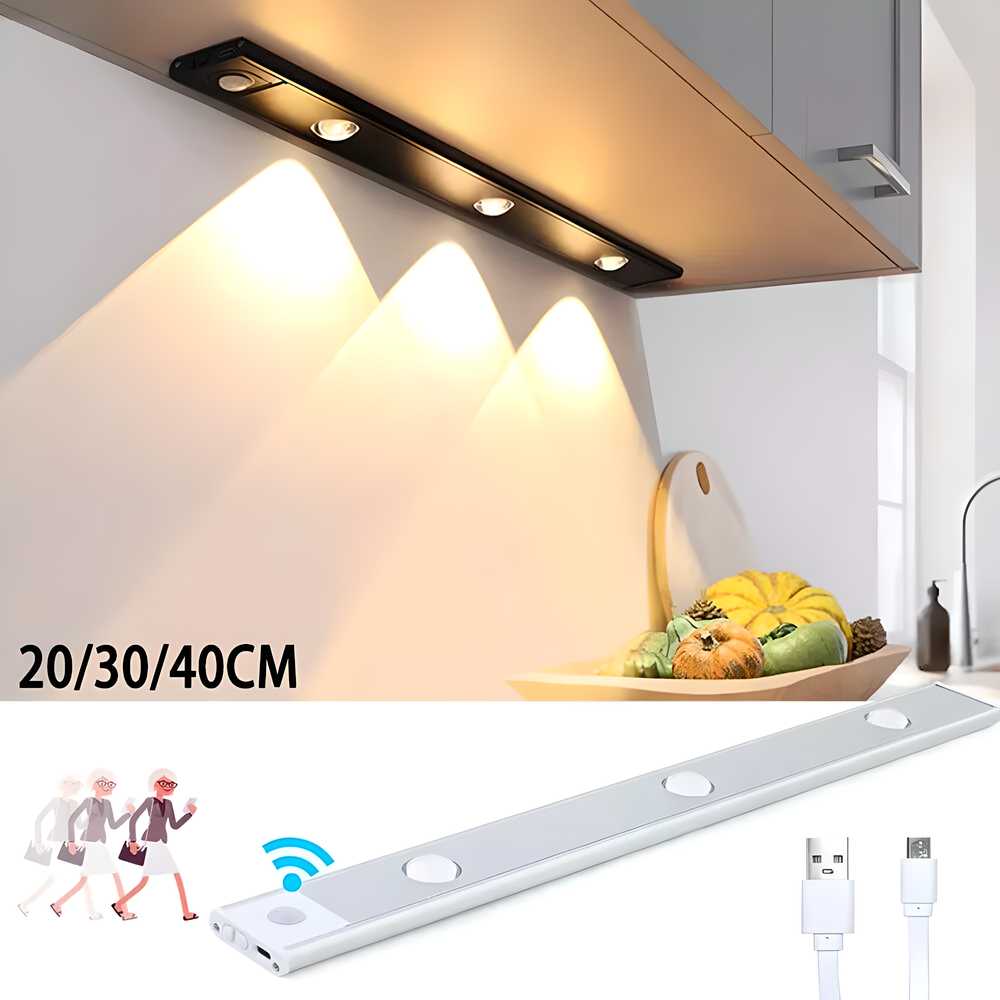 LED Motion Sensor Light With USB Rechargeble