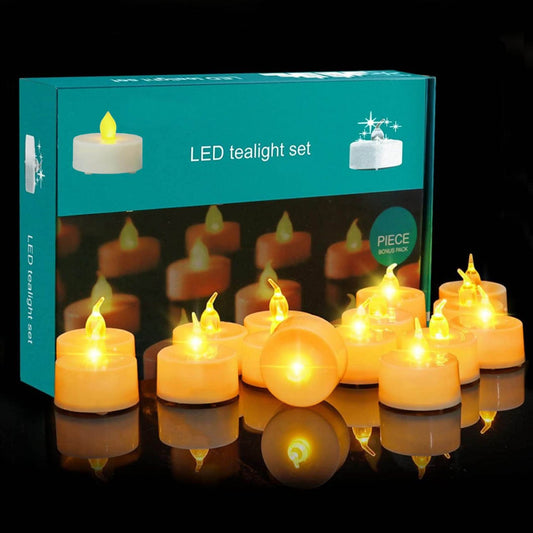 LED Tea Light Diya | 24 pcs Diya Set